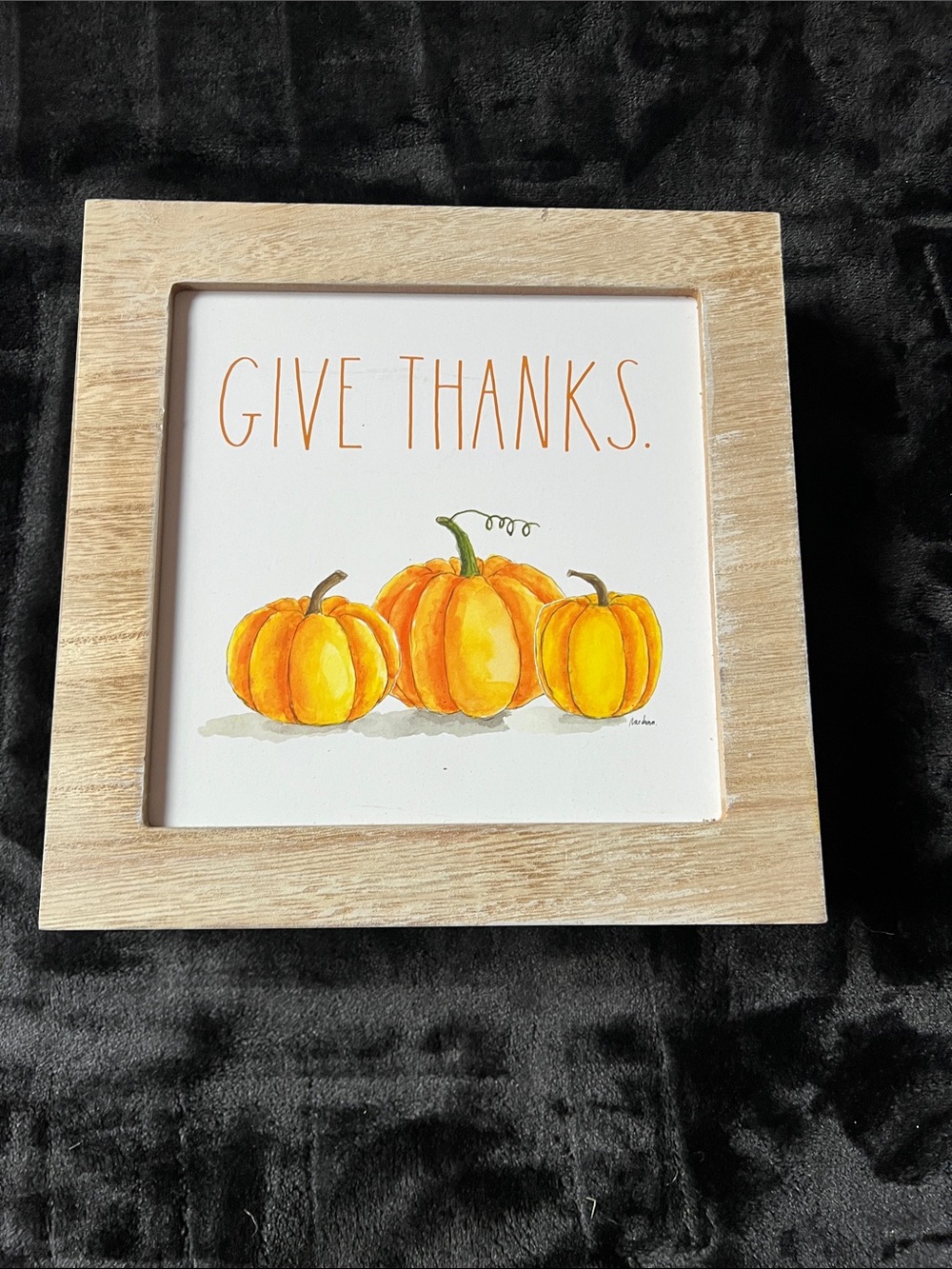 Rae Dunn Natural Wood Tone Decorative Square Tray